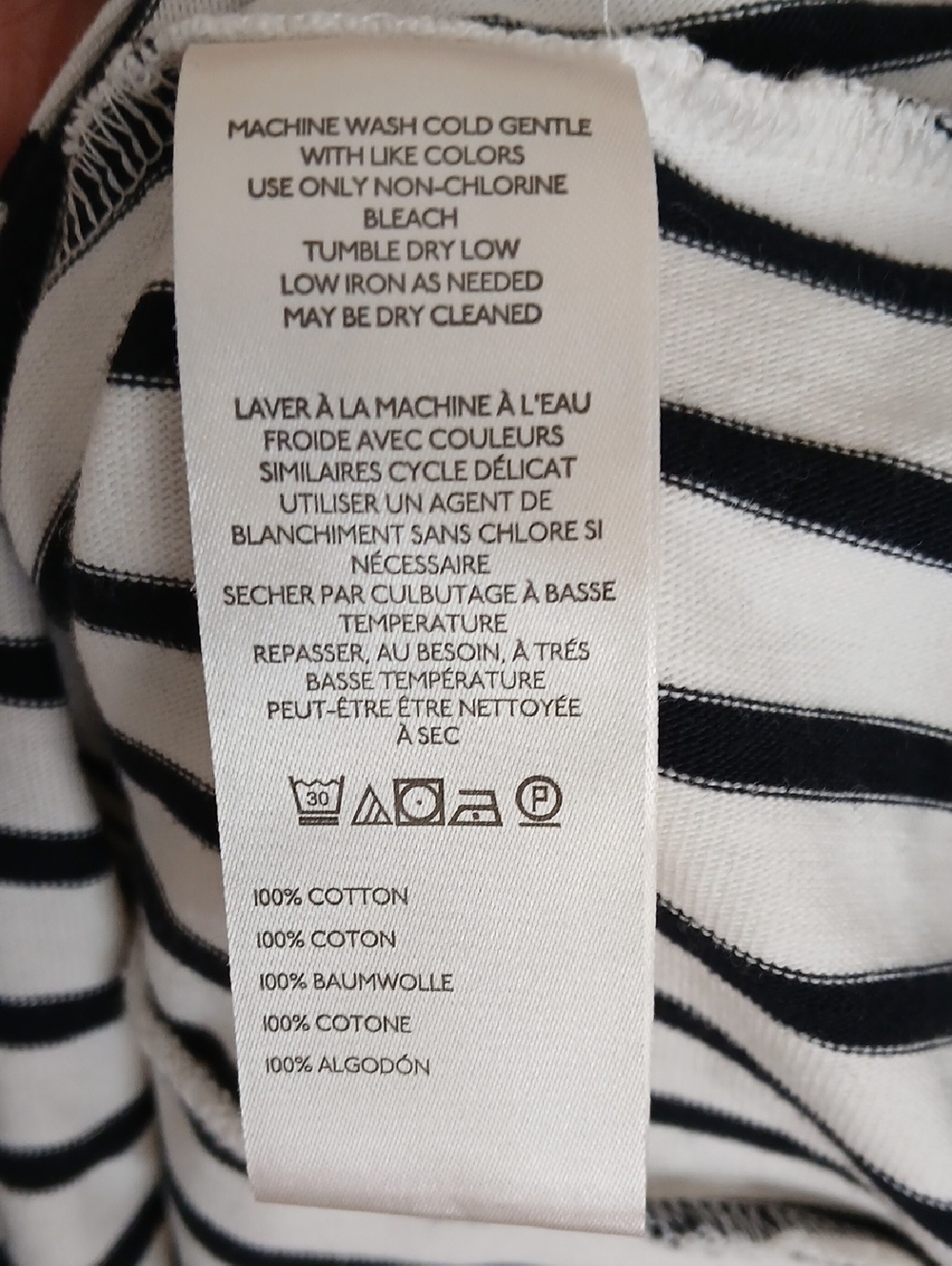 Anthropologie Maeve V-Neck Fit-and-Flare Striped Tank Size XL - Picture 6 of 6